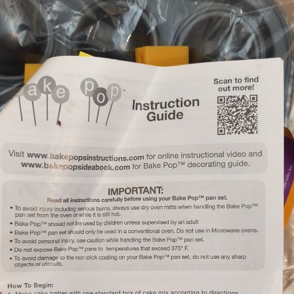 Bake Pop Cake Pop Baking Set, NWT Box Opened - Picture 4 of 4